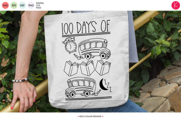100 Days of Daily School Routine Graphics for Crafting