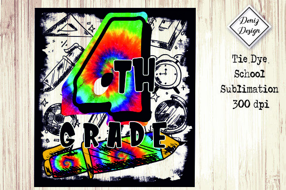 4th-Grade School PNG Sublimation for Crafts and Graphics