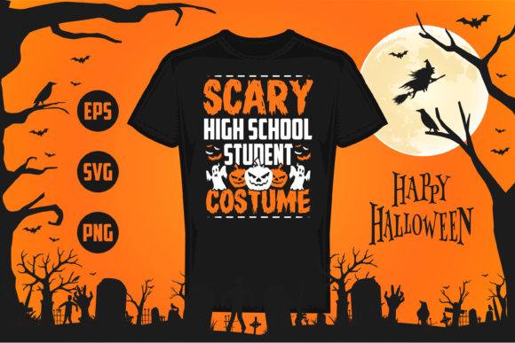 Halloween Design - High School Student: A Versatile Graphic for Crafts & Branding