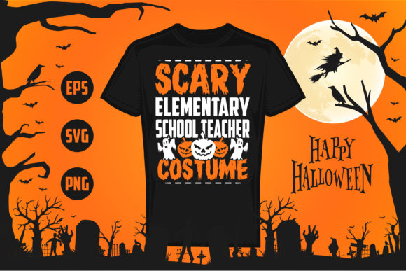 Halloween - Elementary School Teacher SVG for Crafts and Graphics