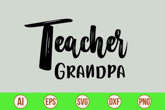 Teacher Grandpa Graphics: A Crafts-Friendly Design Asset for Creative Marketers