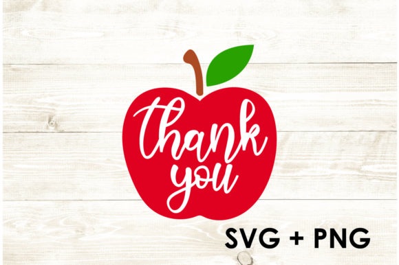 Thank You Teacher Apple Graphics for Crafts